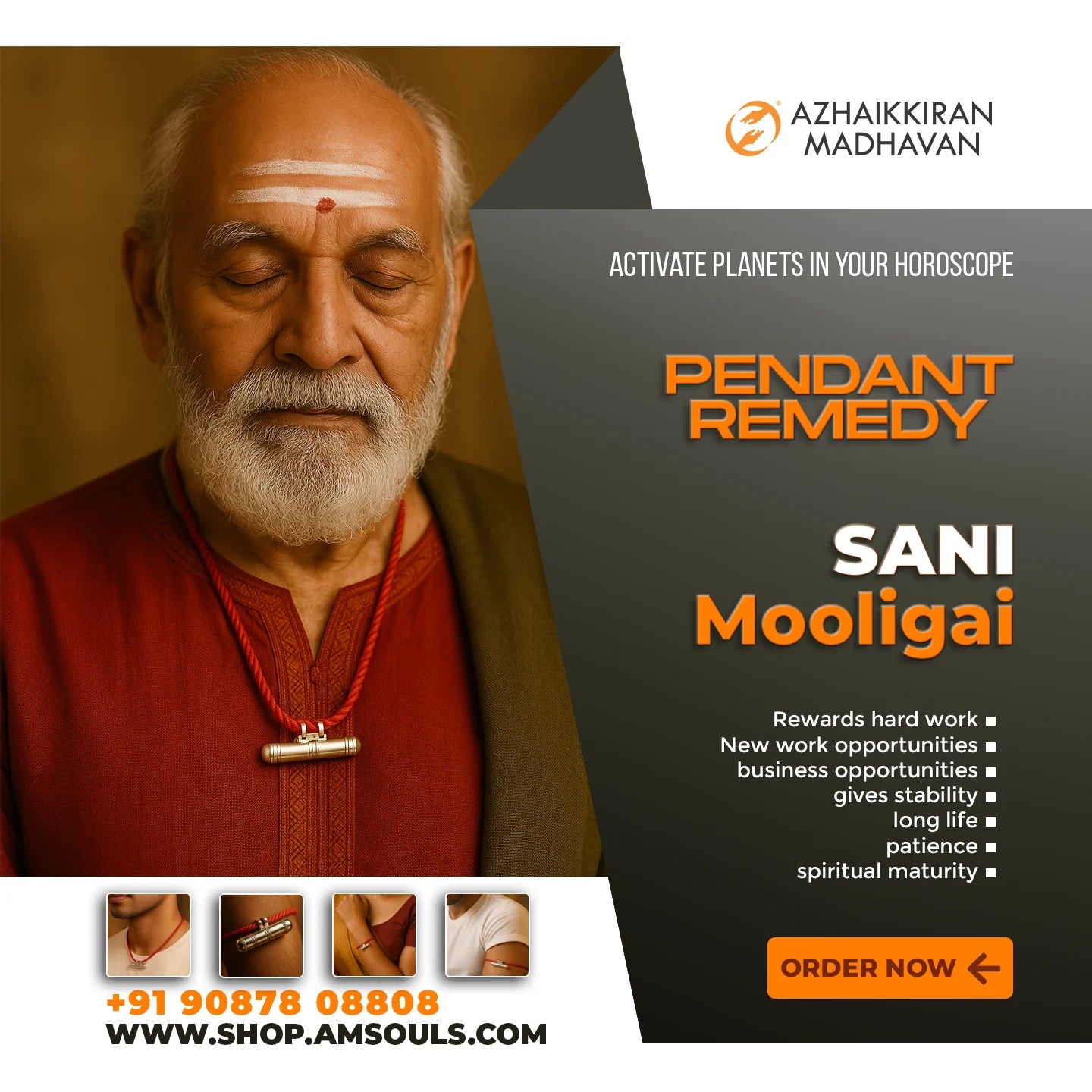 Mooligai Pendant | Energized Planetary Pendant | for Astrology Remedies