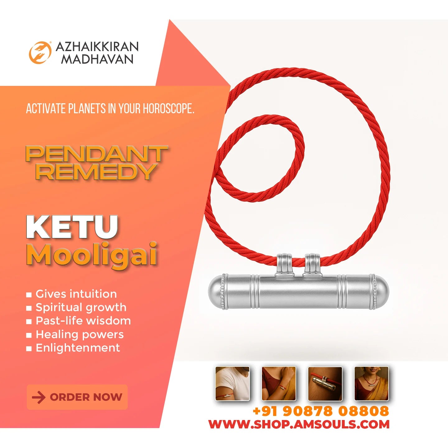 Mooligai Pendant | Energized Planetary Pendant | for Astrology Remedies