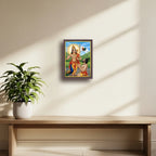 Lord Muruga and Arunagirinathar | Spiritual Guru | Powerful Photo Frame | A3 | A4 | 6x8 inch