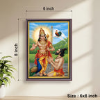 Lord Muruga and Arunagirinathar | Spiritual Guru | Powerful Photo Frame | A3 | A4 | 6x8 inch