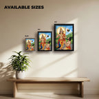 Lord Muruga and Arunagirinathar | Spiritual Guru | Powerful Photo Frame | A3 | A4 | 6x8 inch