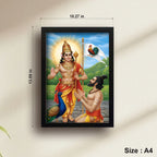 Lord Muruga and Arunagirinathar | Spiritual Guru | Powerful Photo Frame | A3 | A4 | 6x8 inch