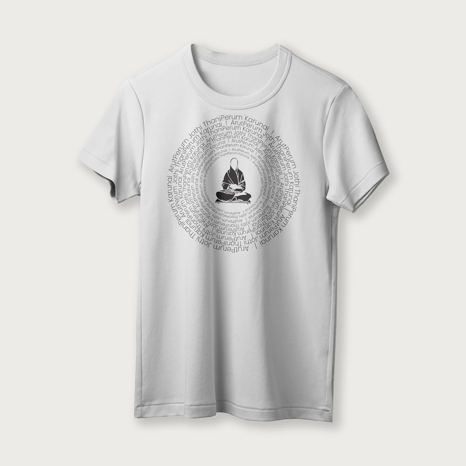 Arut Perum Jothi | English | Unisex T-Shirt | 100% Cotton | Regular Fit | Spiritual Graphic Tee