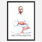 Vallalar- Arutperum Jothi - Divine Wall Art A3 Size (297 x 420 mm)