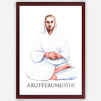 Vallalar- Arutperum Jothi - Divine Wall Art A3 Size (297 x 420 mm)