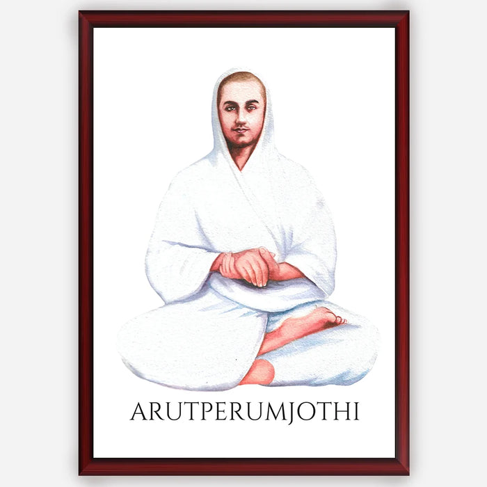 Vallalar- Arutperum Jothi - Divine Wall Art A3 Size (297 x 420 mm)