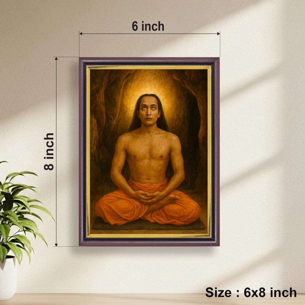 Mahavatar Babaji | Kriya Yoga Master | Powerful Photo Frame | A3 | A4 | 6x8 inch