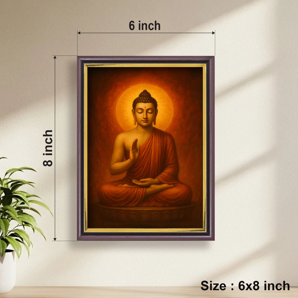 Lord Buddha | Spiritual Guru | Powerful Photo Frame | A3 | A4 | 6x8 inch