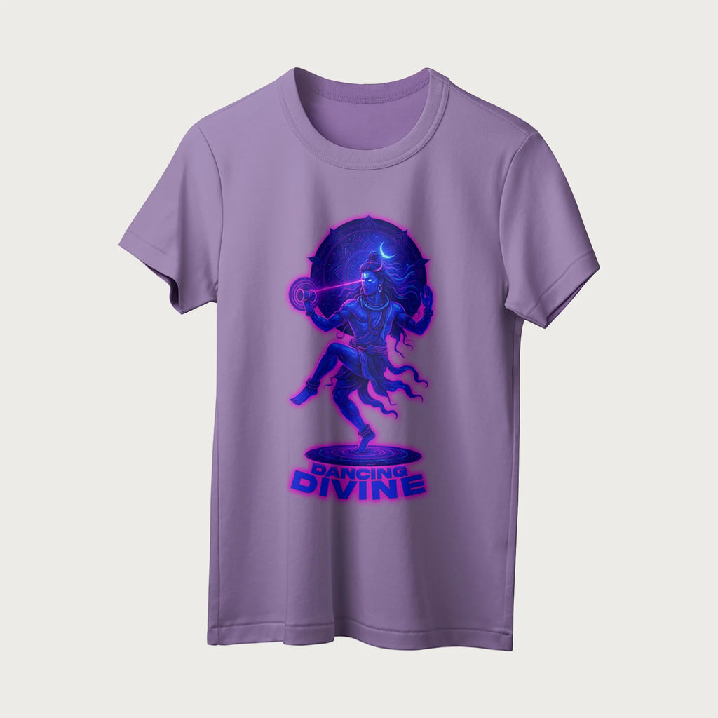 Dancing Divine | English | Unisex T-Shirt | 100% Cotton | Regular Fit | Spiritual Graphic Tee