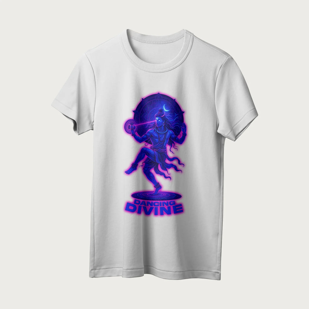 Dancing Divine | English | Unisex T-Shirt | 100% Cotton | Regular Fit | Spiritual Graphic Tee