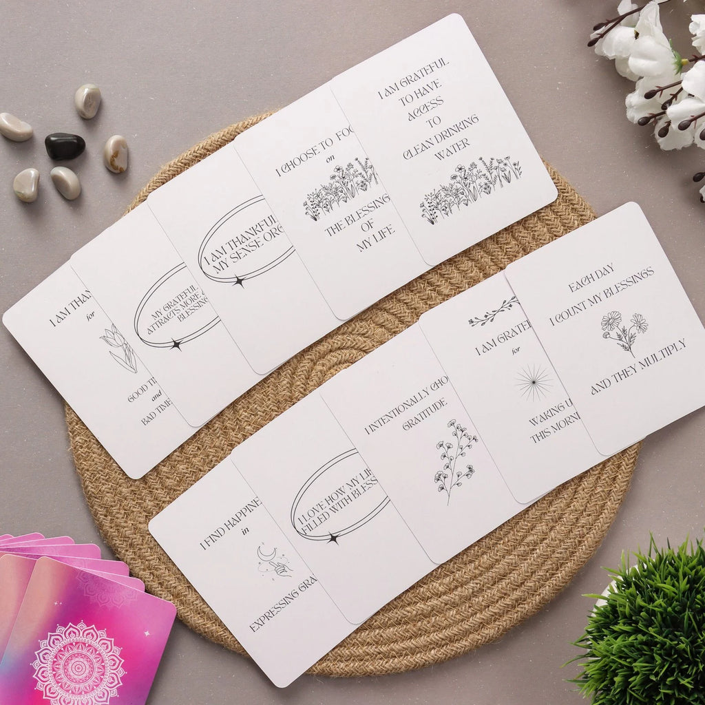 Gratitude Affirmations Deck: 50 Cards to Cultivate Thankfulness and Appreciation