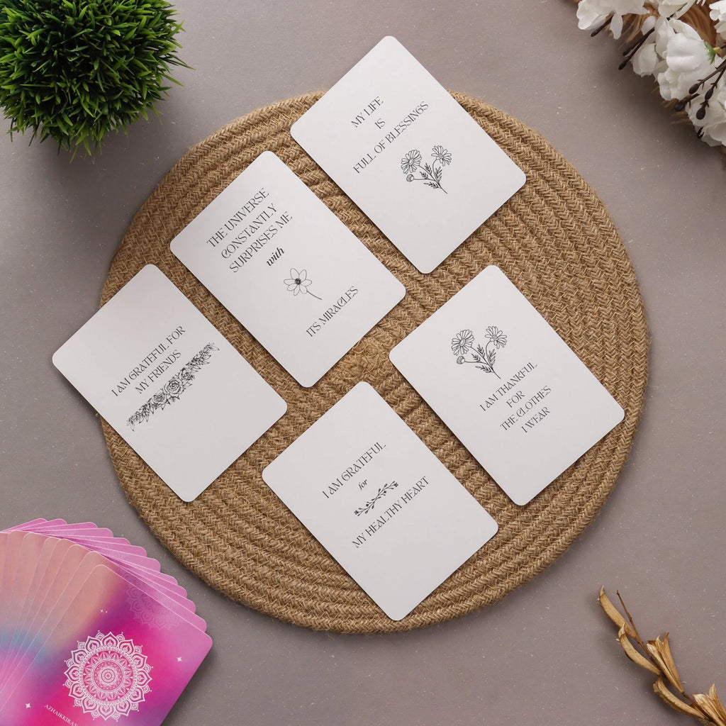 Gratitude Affirmations Deck: 50 Cards to Cultivate Thankfulness and Appreciation
