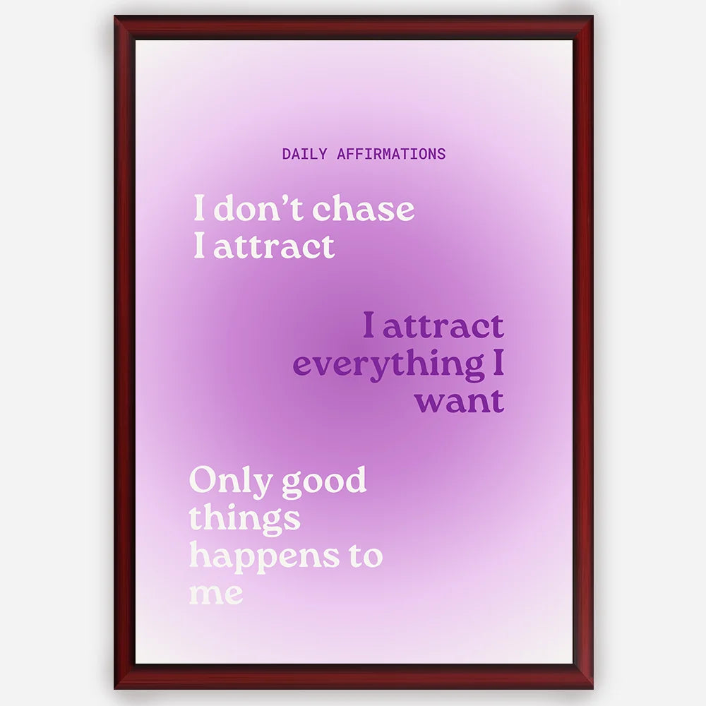Daily Affirmations- Wall Art A3 Size (297 x 420 mm)