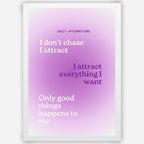 Daily Affirmations- Wall Art A3 Size (297 x 420 mm)