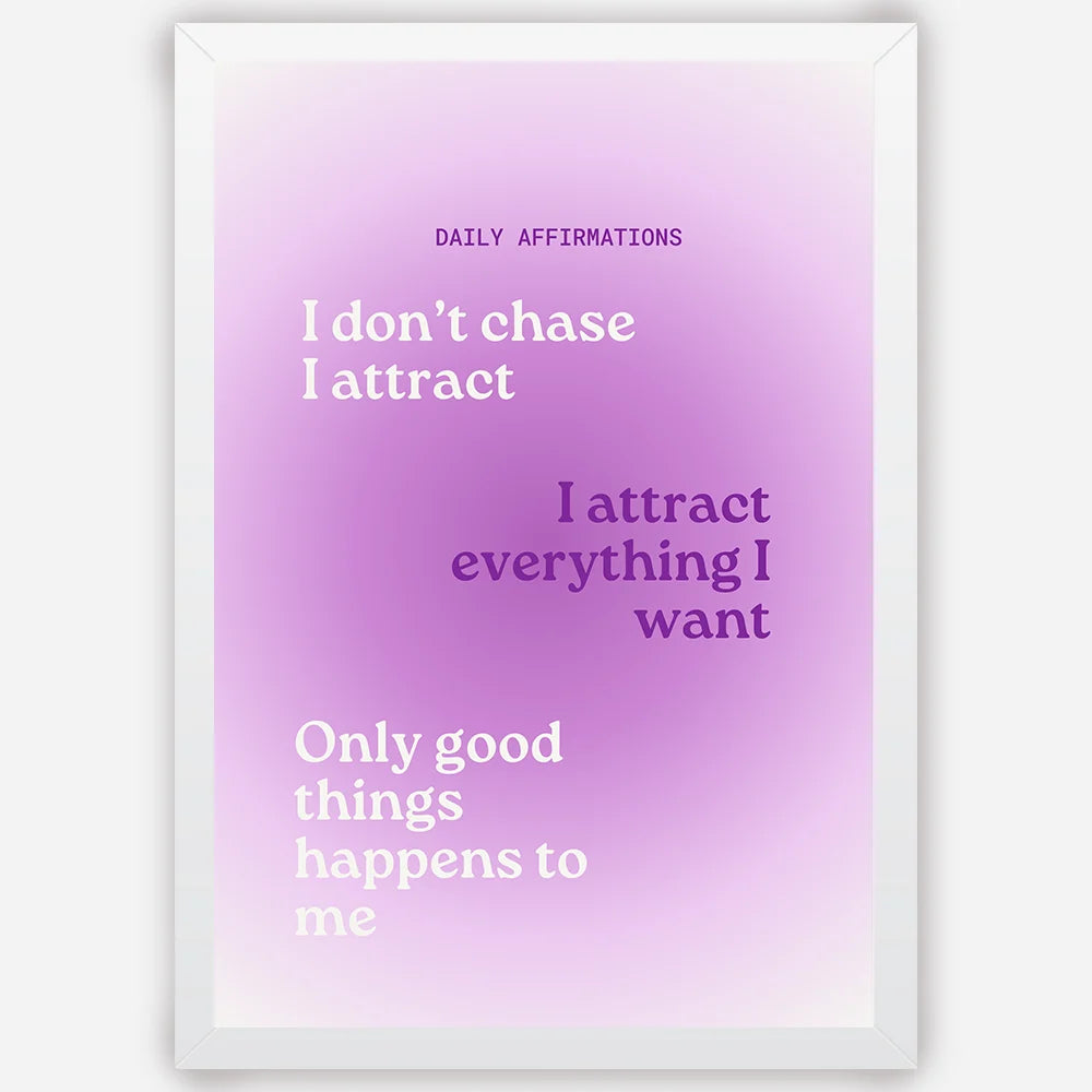 Daily Affirmations- Wall Art A3 Size (297 x 420 mm)
