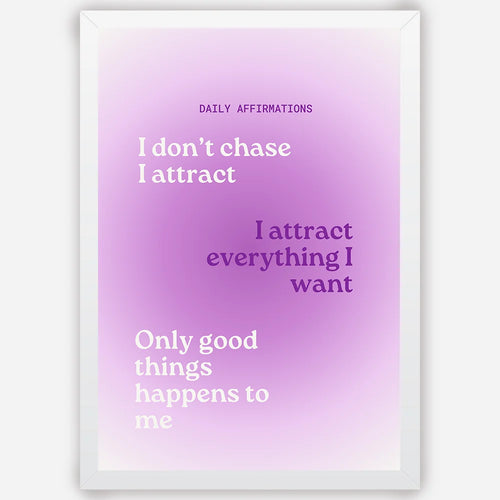 Daily Affirmations- Wall Art A3 Size (297 x 420 mm)