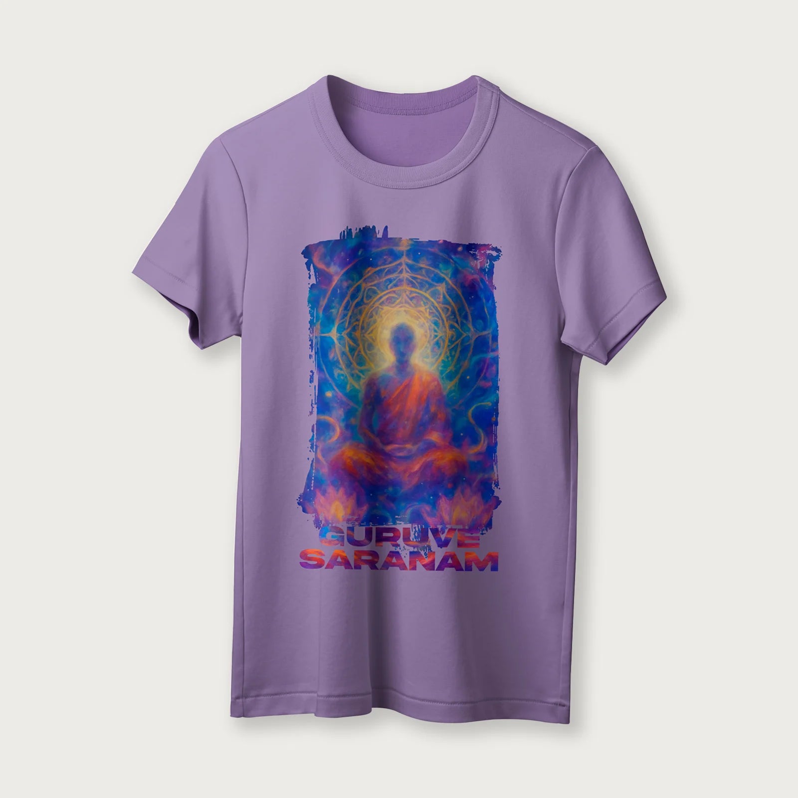 Guruve Saranam | English | Unisex T-Shirt | 100% Cotton | Regular Fit | Spiritual Graphic Tee | D1