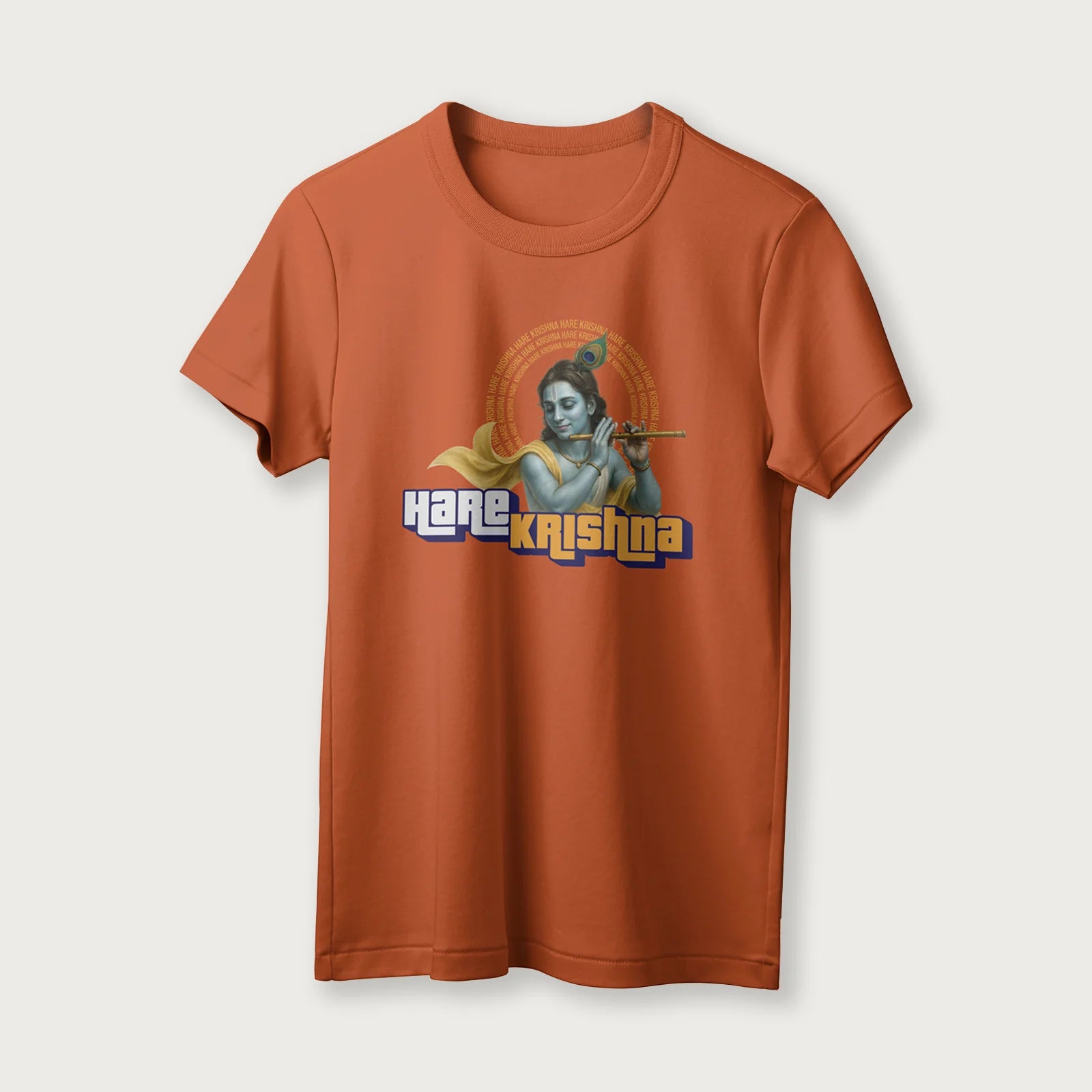 Hare Krishna | English | Unisex T-Shirt | 100% Cotton | Regular Fit | Spiritual Graphic Tee