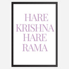 Hare Krishna Hare Rama Wall Art A3 Size (297 x 420 mm)