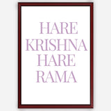 Hare Krishna Hare Rama Wall Art A3 Size (297 x 420 mm)