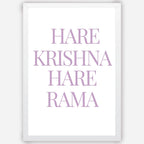 Hare Krishna Hare Rama Wall Art A3 Size (297 x 420 mm)