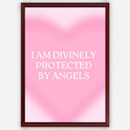 I am divinely protected by angels - Wall Art A3 Size Photo Frame (297 x 420 mm)