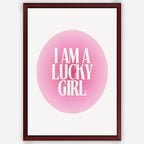 I am a lucky girl - Wall Art A3 Size Photo Frame (297 x 420 mm)