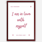 I am in love with myself - Wall Art A3 Size Photo Frame (297 x 420 mm)