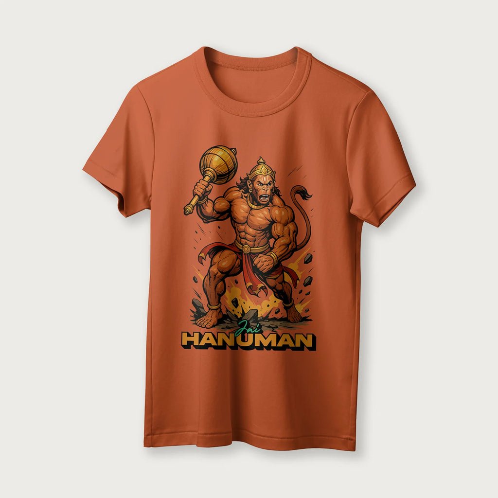 Jai Hanuman | Tamil | Unisex T-Shirt | 100% Cotton | Regular Fit | Spiritual Graphic Tee