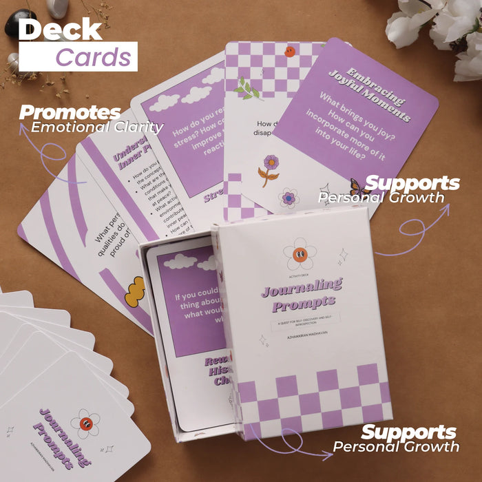 Journaling Activity Deck: 50 Cards to Inspire Reflective Writing