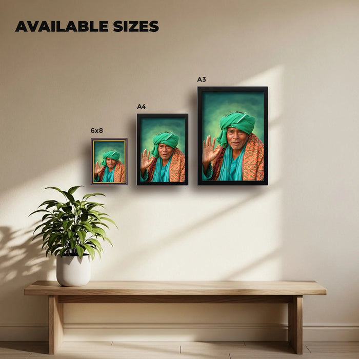 Kanakkanpatti Sarguru | Siddhar | Powerful Photo Frame | A3 | A4 | 6x8 inch