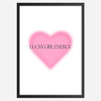 Lucky Girl Energy - Wall Art A3 Size Photo Frame (297 x 420 mm)