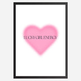 Lucky Girl Energy - Wall Art A3 Size Photo Frame (297 x 420 mm)