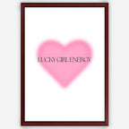 Lucky Girl Energy - Wall Art A3 Size Photo Frame (297 x 420 mm)
