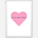 Lucky Girl Energy - Wall Art A3 Size Photo Frame (297 x 420 mm)