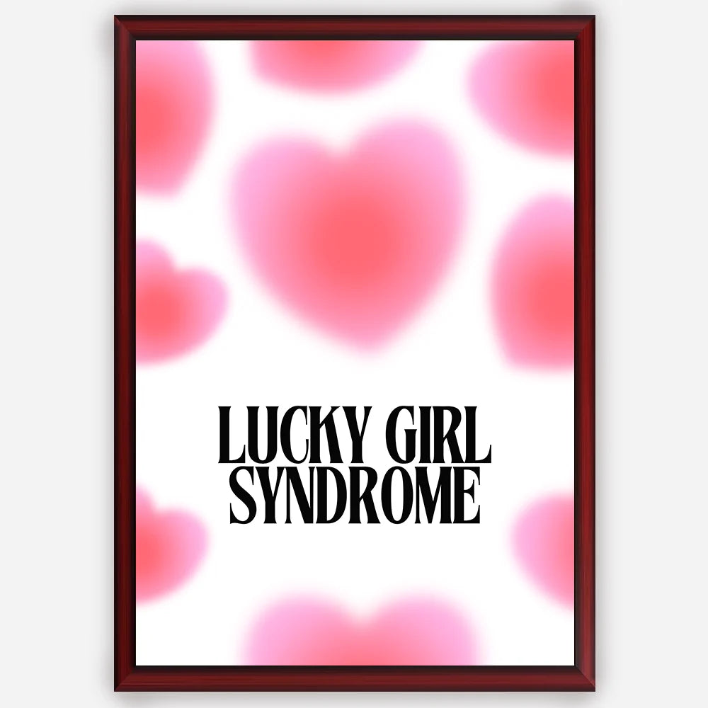 Lucky Girl Syndrome - Wall Art A3 Size Photo Frame (297 x 420 mm)