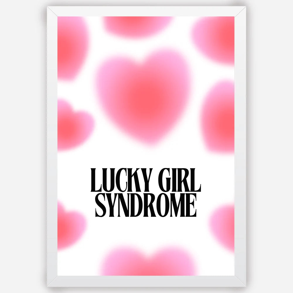 Lucky Girl Syndrome - Wall Art A3 Size Photo Frame (297 x 420 mm)