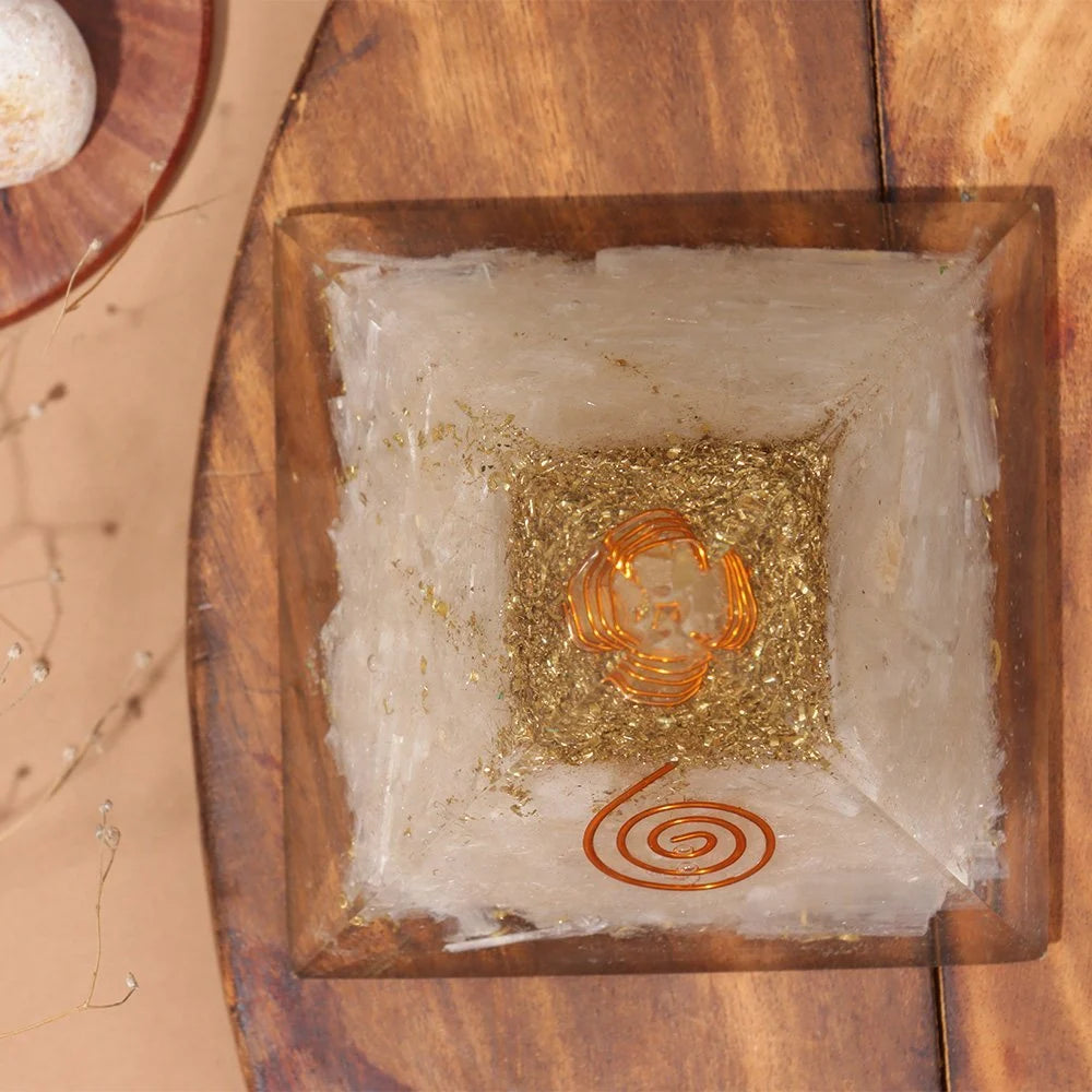 Orgone Selenite Pyramid