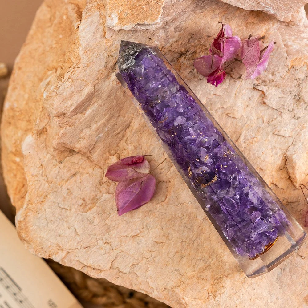 Orgone Amethyst Pencil