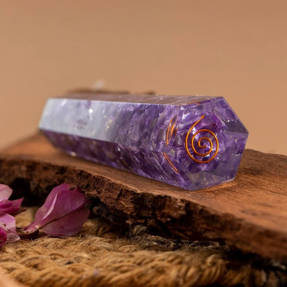 Orgone Amethyst Pencil