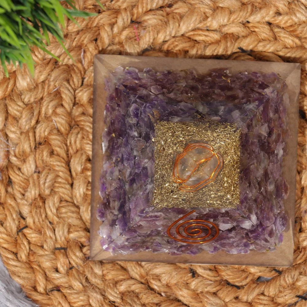 Orgone Amethyst Pyramid