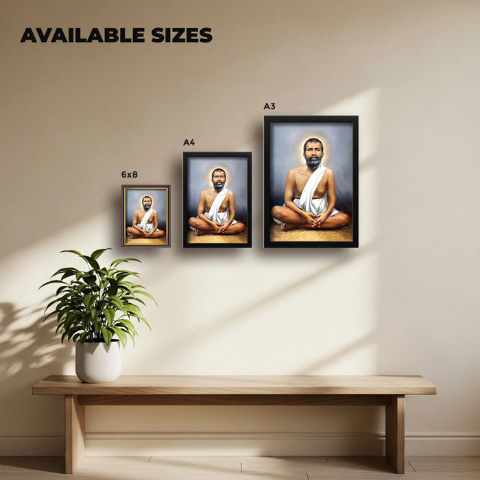 Ramakrishna Paramahansa | Spiritual Guru | Powerful Photo Frame | A3 | A4 | 6x8 inch