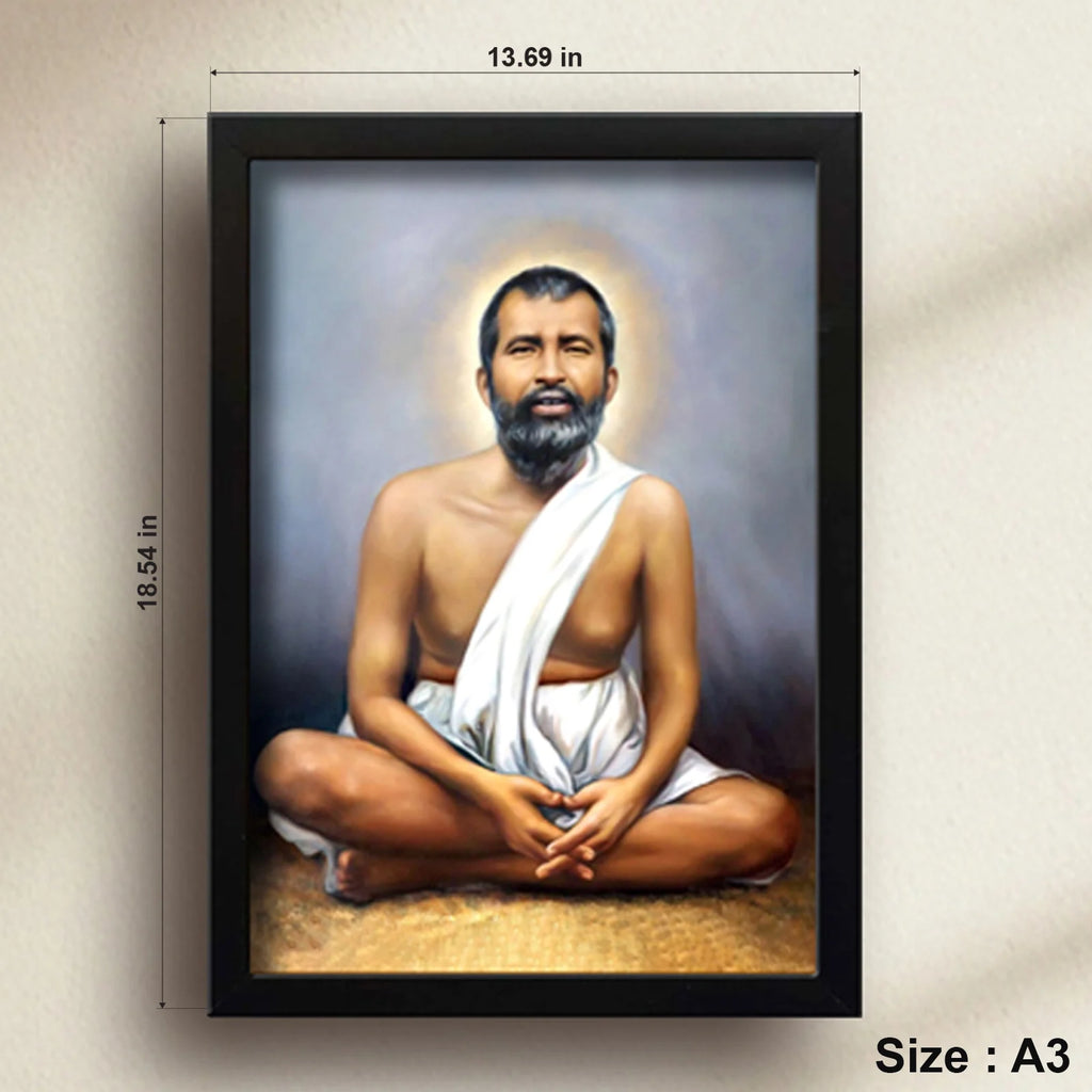 Ramakrishna Paramahansa | Spiritual Guru | Powerful Photo Frame | A3 | A4 | 6x8 inch
