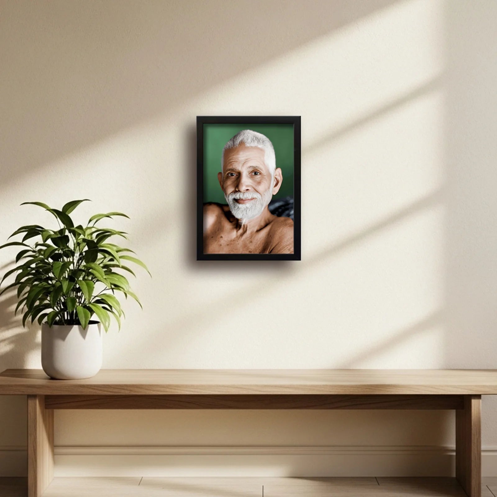 Ramana Maharshi | Spiritual Guru | Powerful Photo Frame | A3 | A4 | 6x8 inch