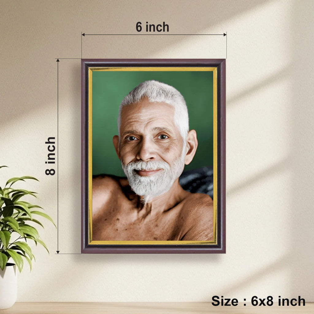 Ramana Maharshi | Spiritual Guru | Powerful Photo Frame | A3 | A4 | 6x8 inch