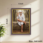Shirdi Sai Baba | Spiritual Guru | Powerful Photo Frame | A3 | A4 | 6x8 inch