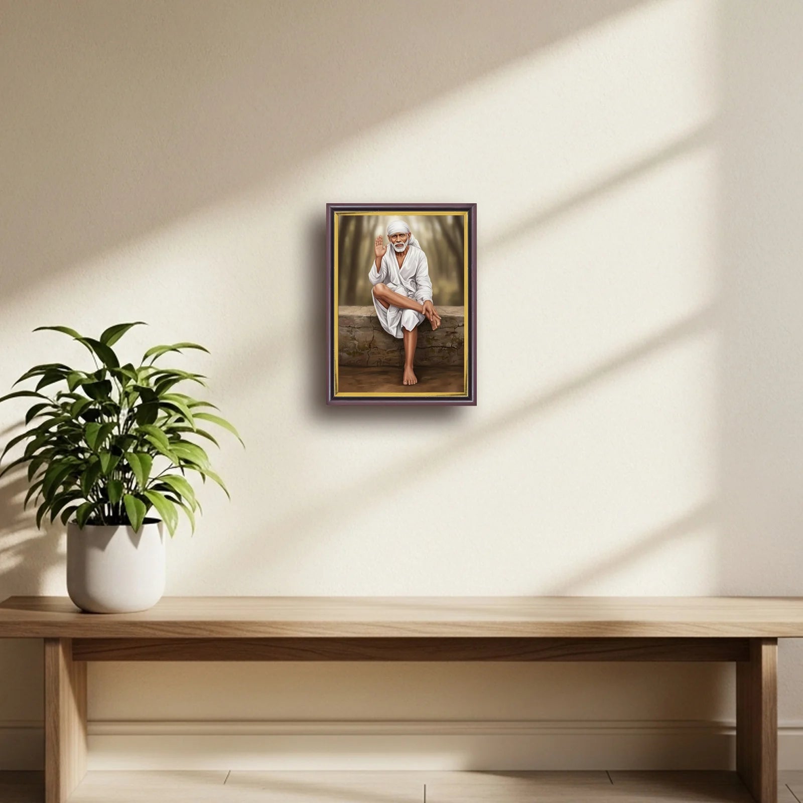 Shirdi Sai Baba | Spiritual Guru | Powerful Photo Frame | A3 | A4 | 6x8 inch