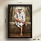 Shirdi Sai Baba | Spiritual Guru | Powerful Photo Frame | A3 | A4 | 6x8 inch