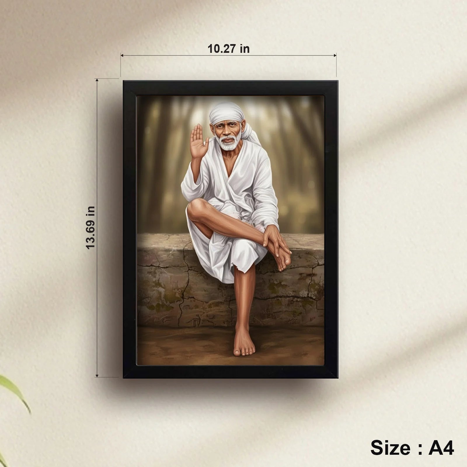 Shirdi Sai Baba | Spiritual Guru | Powerful Photo Frame | A3 | A4 | 6x8 inch