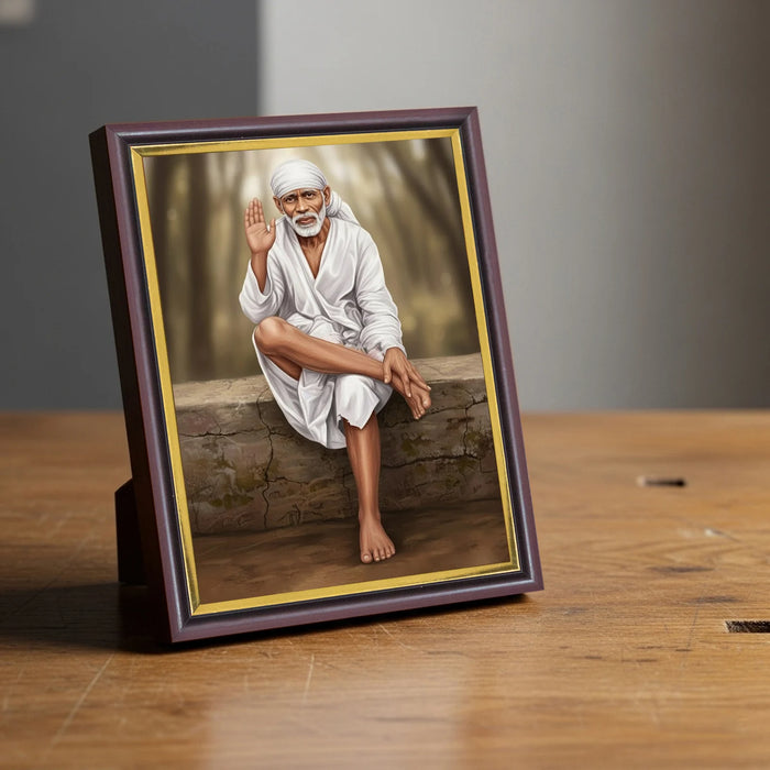 Shirdi Sai Baba | Spiritual Guru | Powerful Photo Frame | A3 | A4 | 6x8 inch